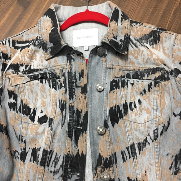 Balmain blazer. Italian 44. Black Silver Tan on grey - Picture 6 of 7